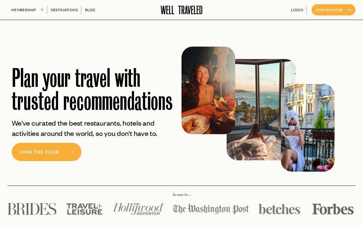 Well Traveled website preview