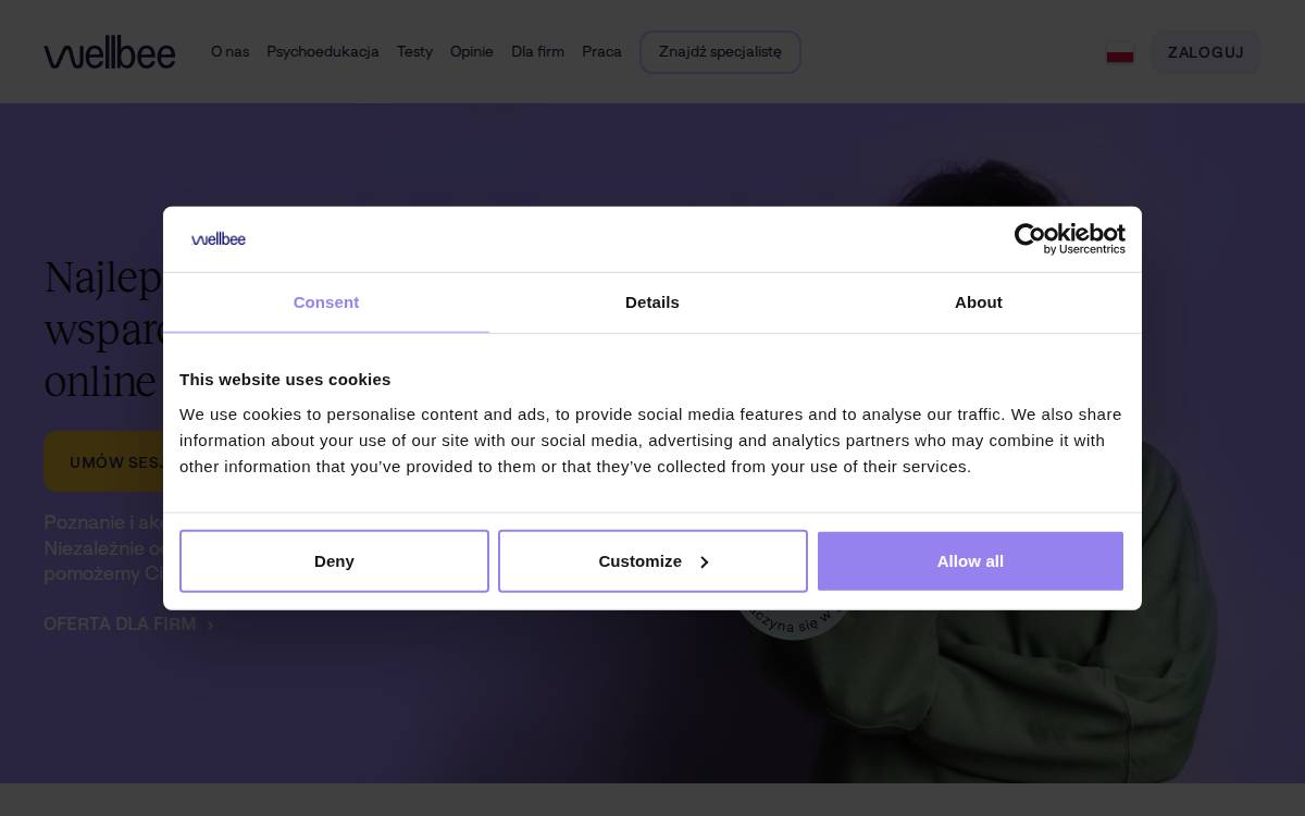 Wellbee website preview