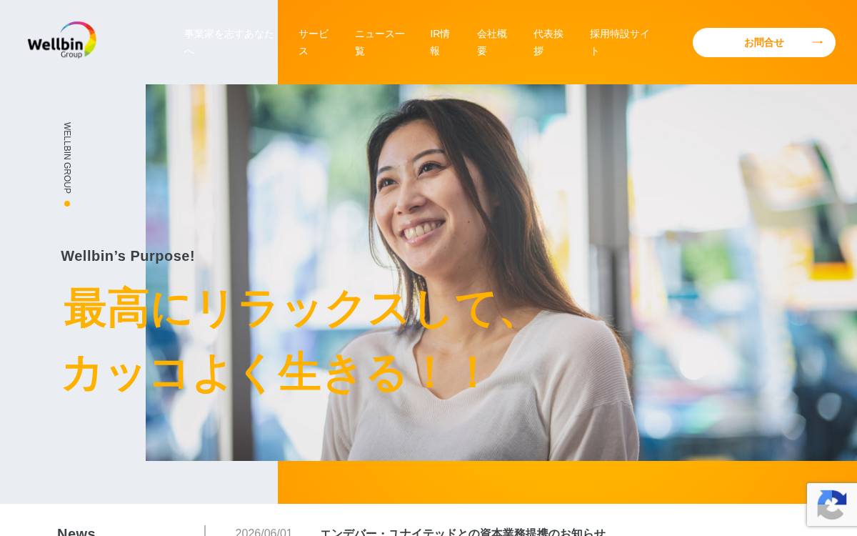 Wellbin Group website preview