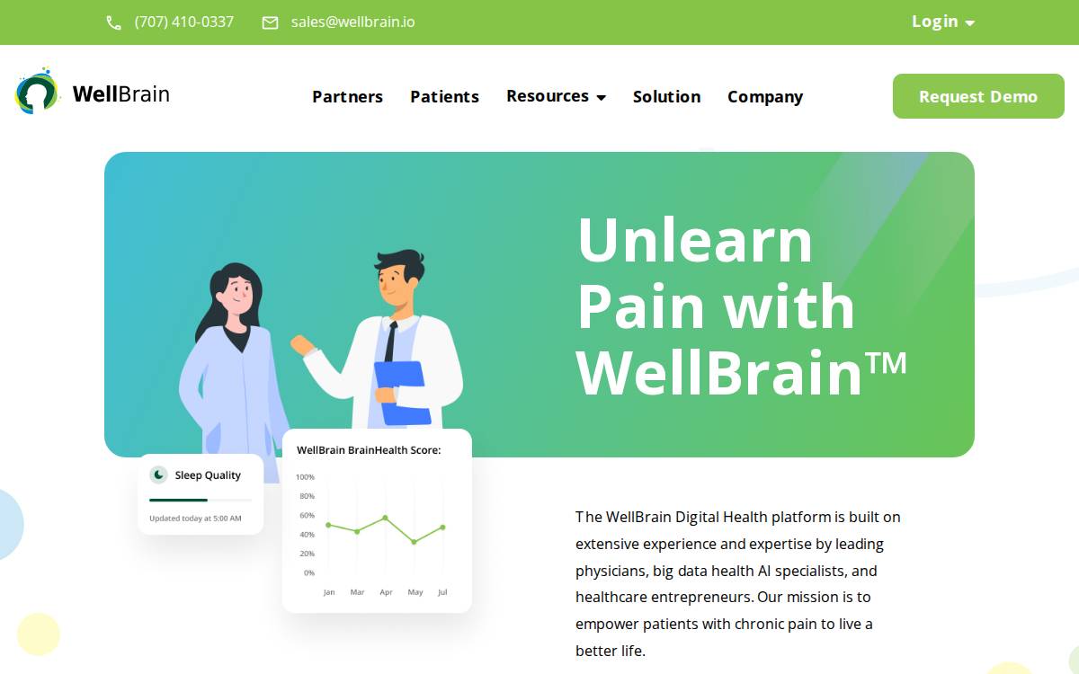 WellBrain website preview