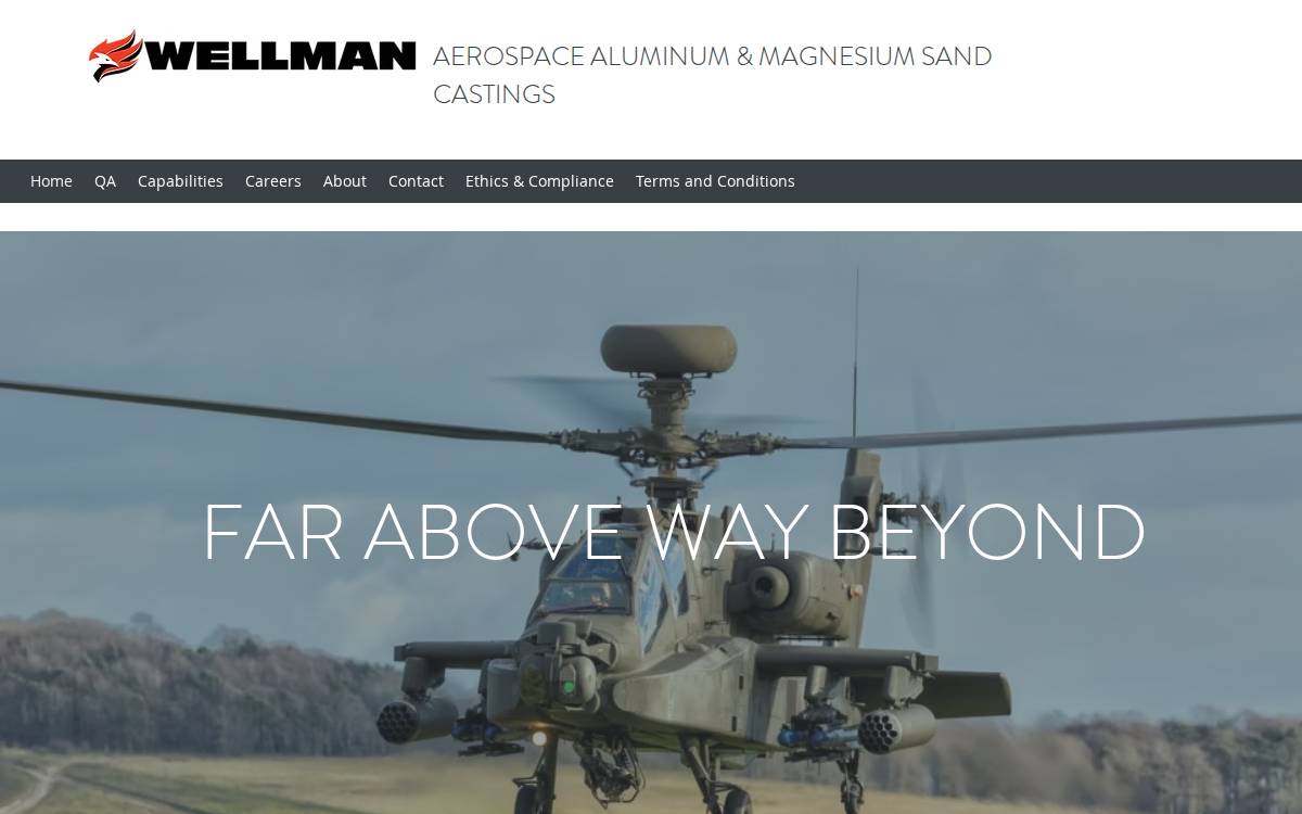 Wellman Dynamics website preview
