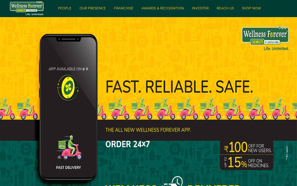 Wellness Forever website preview
