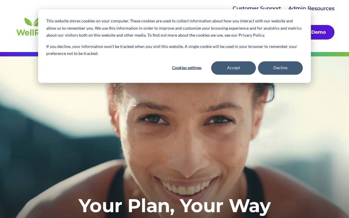 WellRight website preview