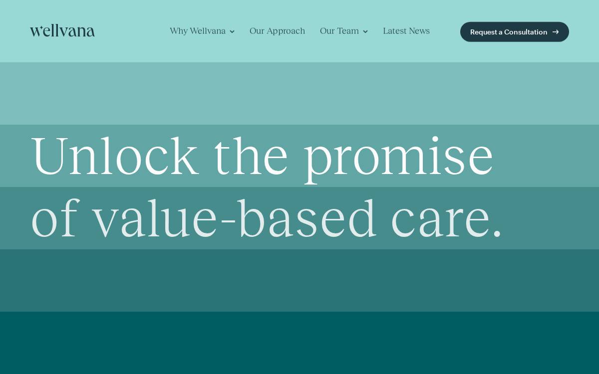 Wellvana website preview
