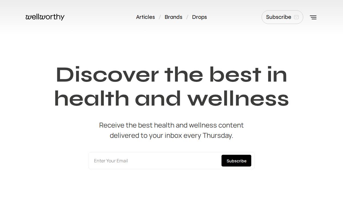 Wellworthy website preview