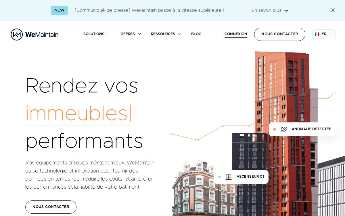 WeMaintain website preview