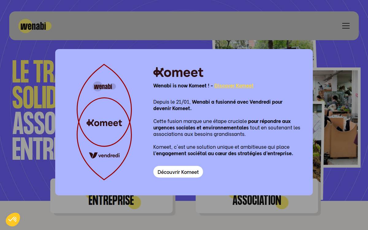 Wenabi website preview