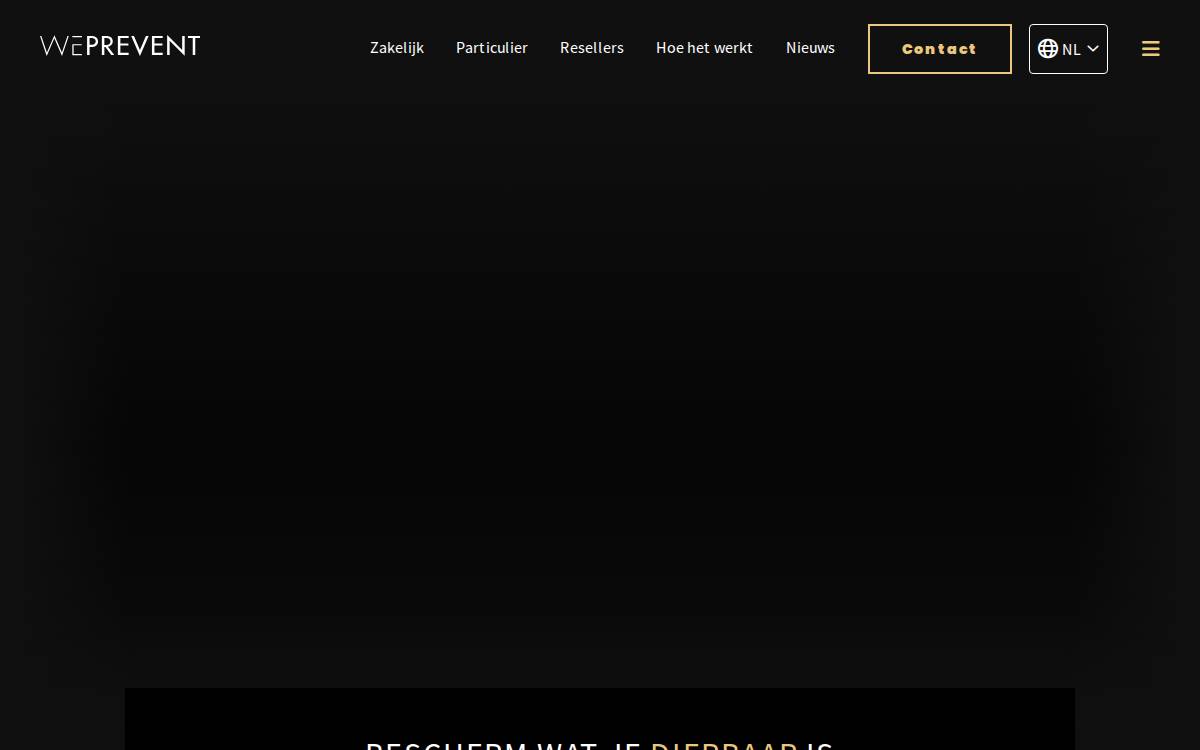 Weprevent website preview