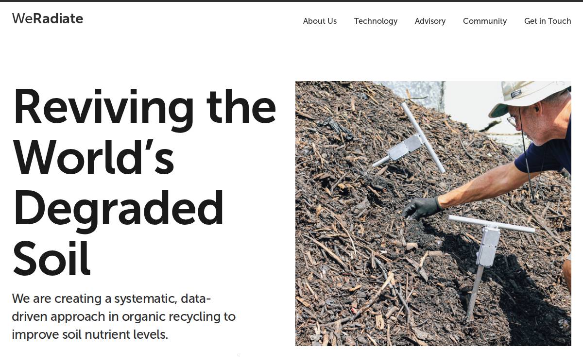 WeRadiate website preview