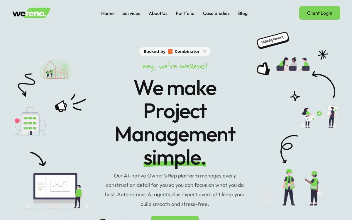 WeReno website preview