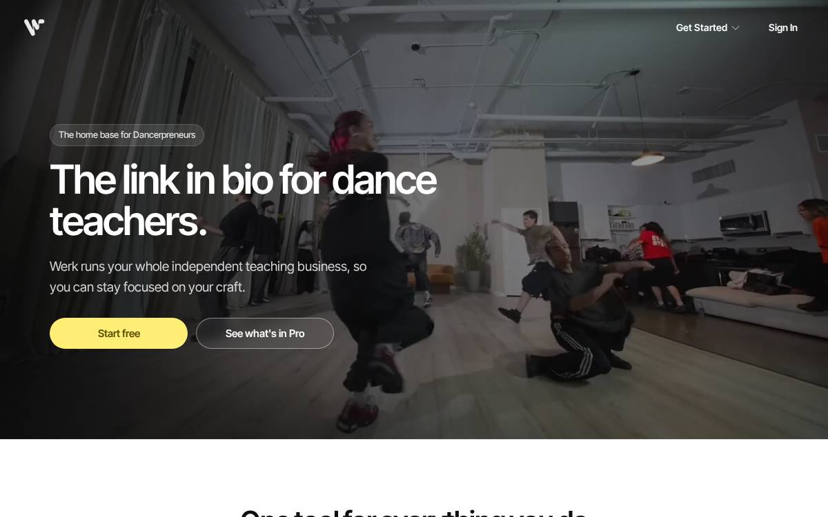 Werkflow website preview