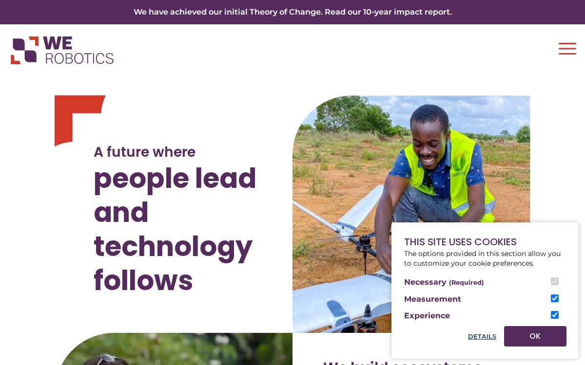 Werobotics website preview