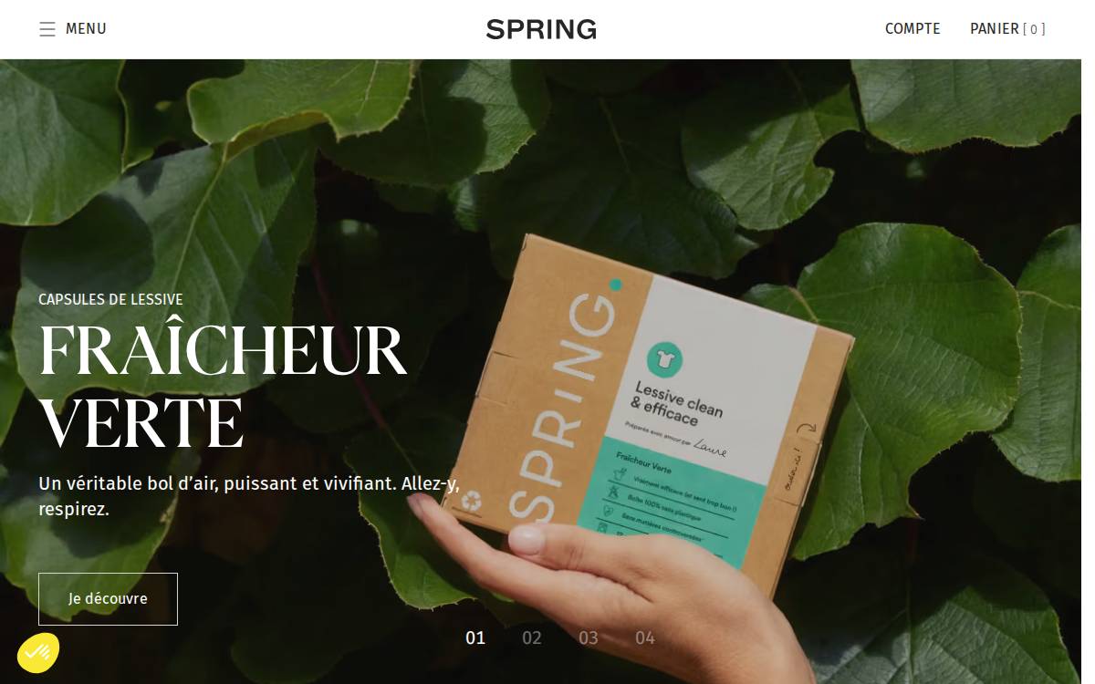 Wespring website preview