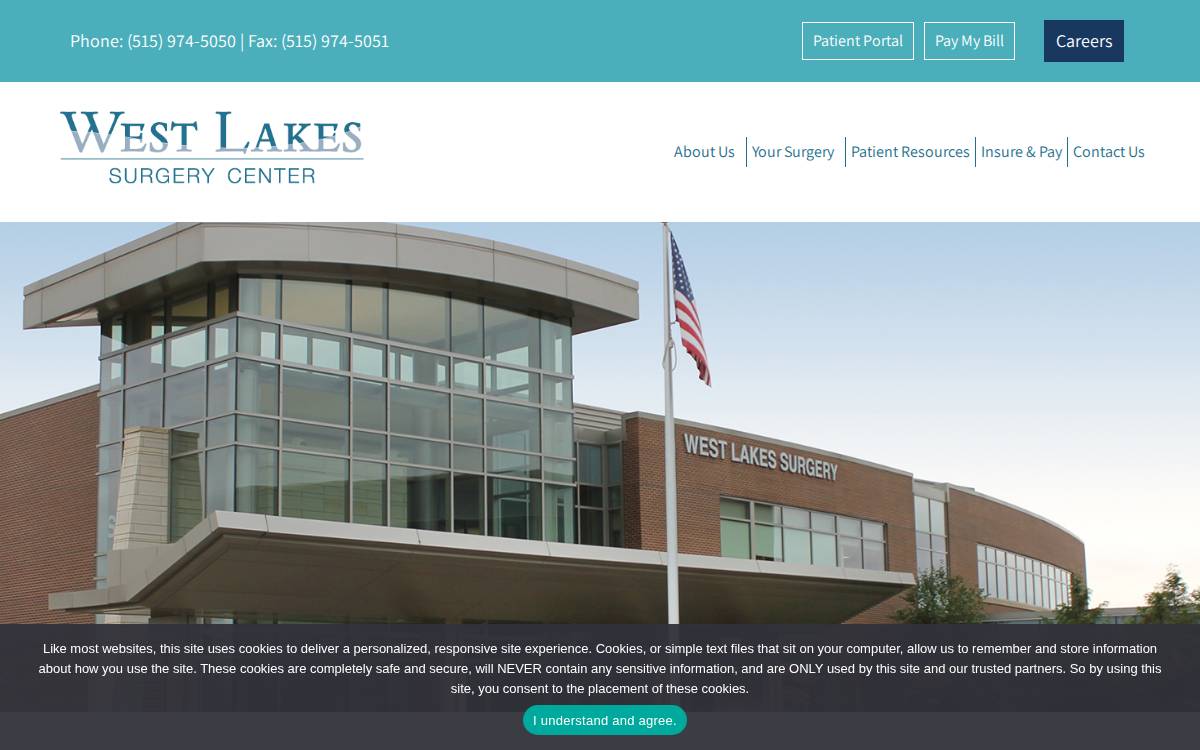 West Lakes Surgery Center website preview