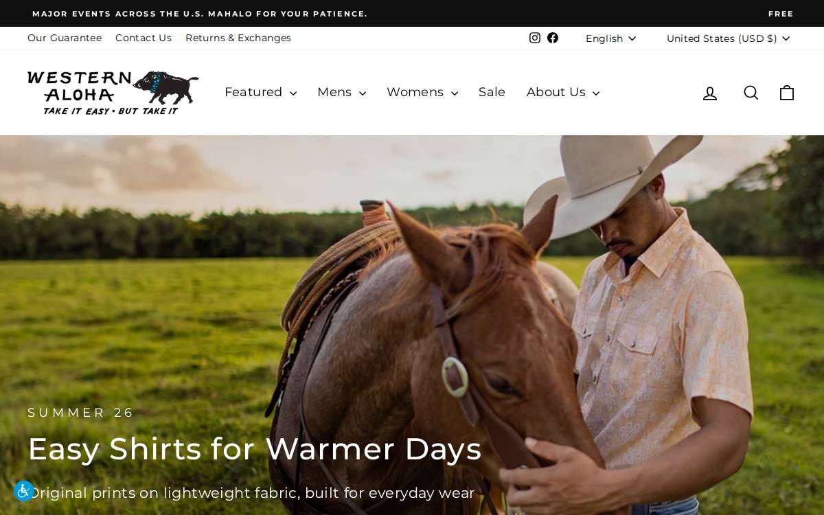 Western Aloha website preview