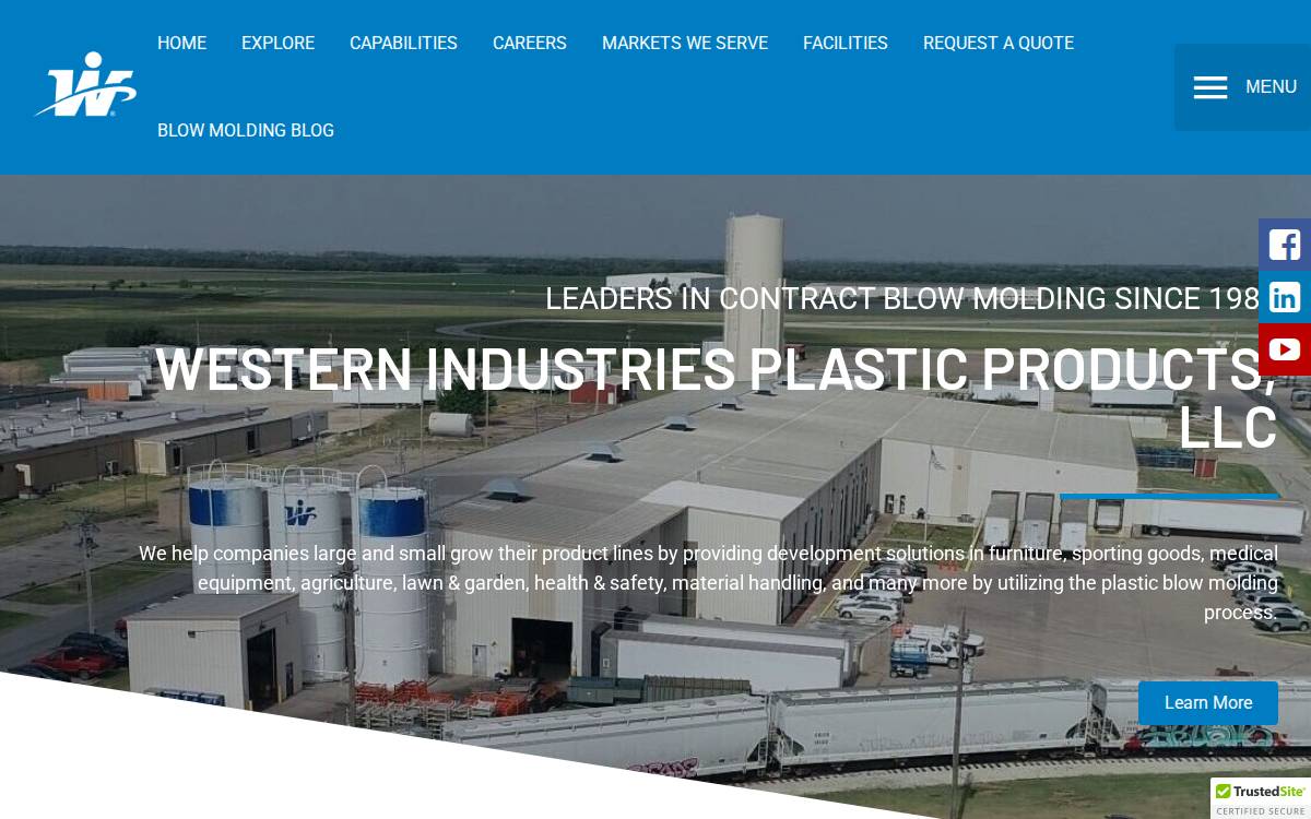 Western Industries Plastic Products, LLC website preview