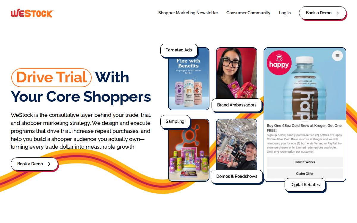 WeStock website preview