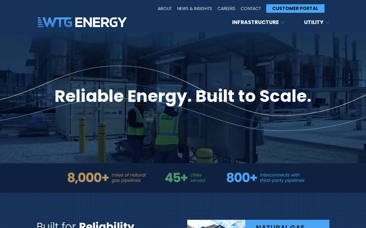 West Texas Gas website preview
