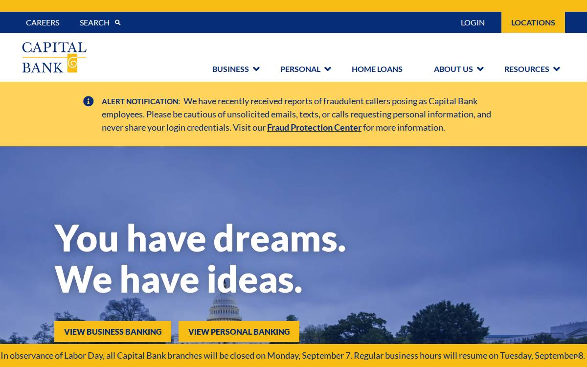 Westtownbank website preview