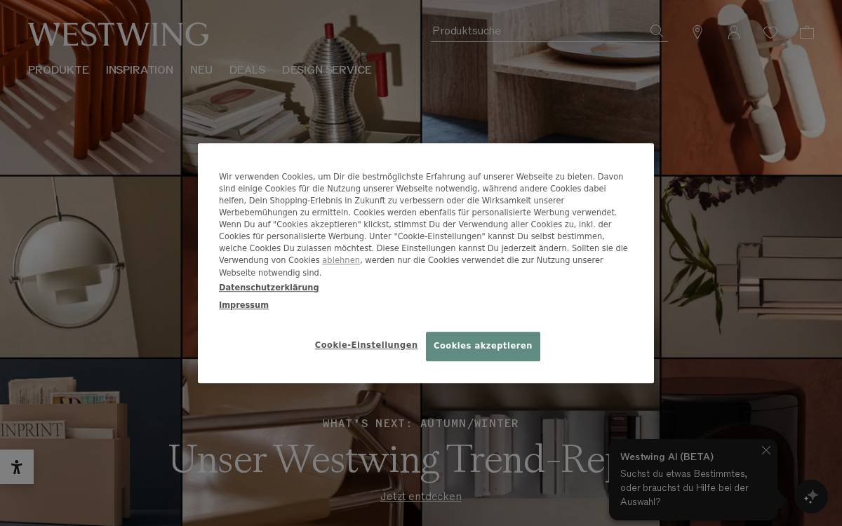 Westwing website preview