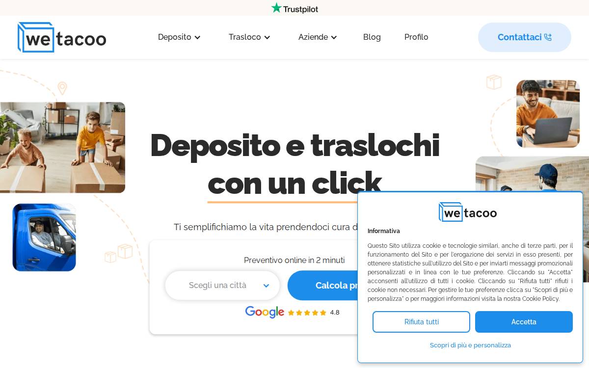 Wetacoo website preview