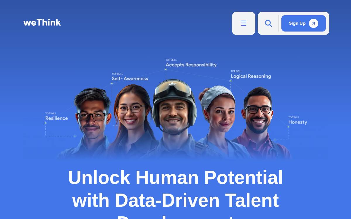 weThink website preview