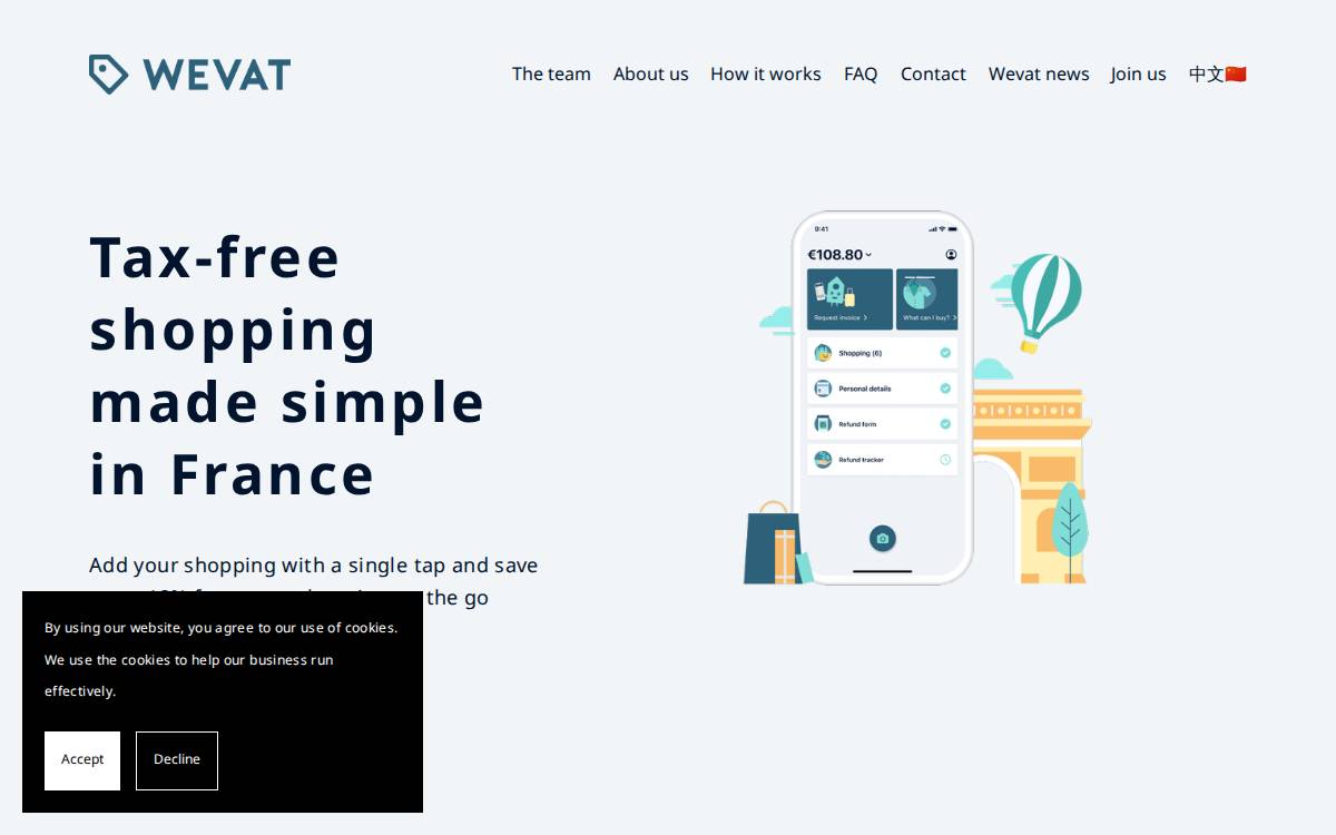 WeVat website preview
