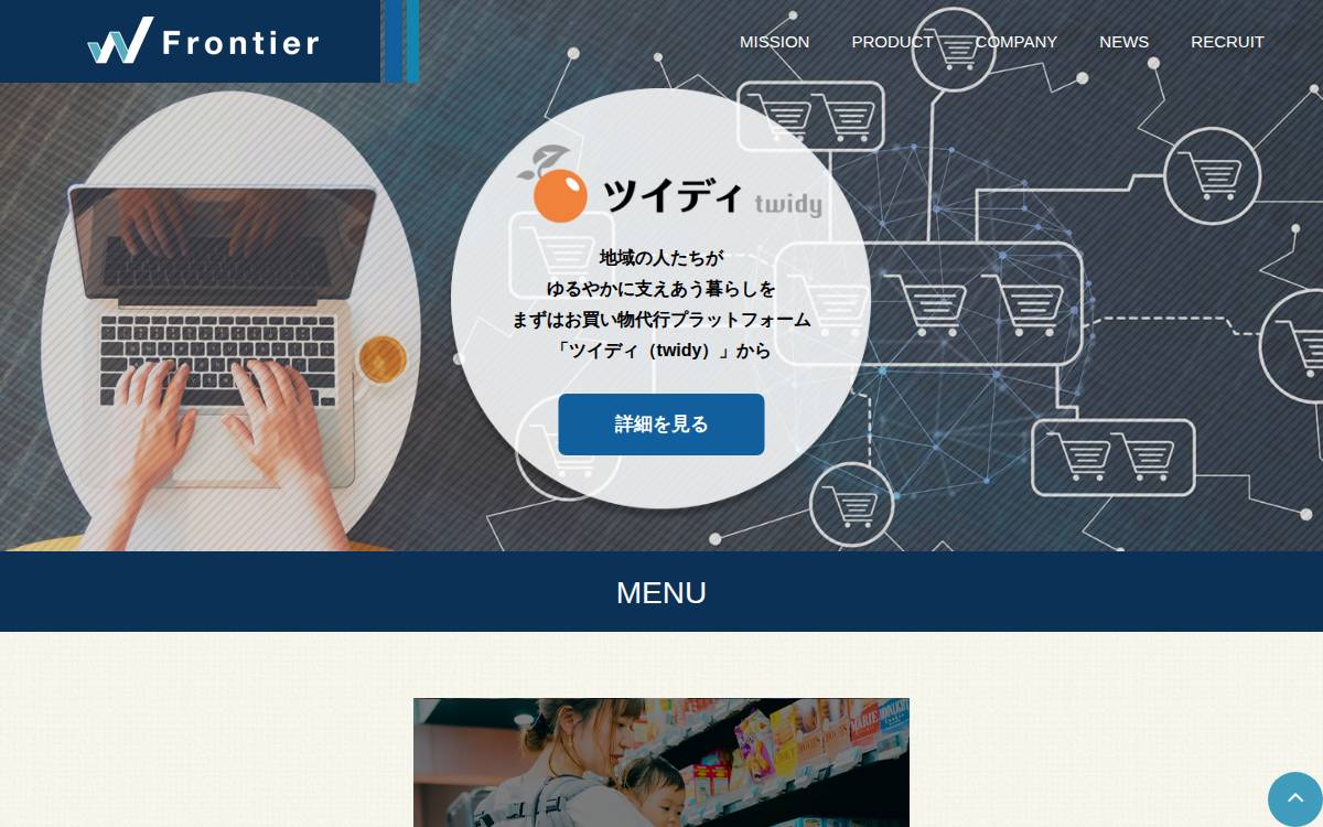 Wfrontier website preview