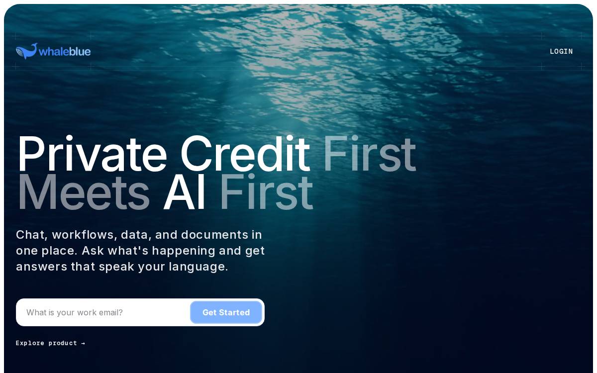 Whale Blue website preview