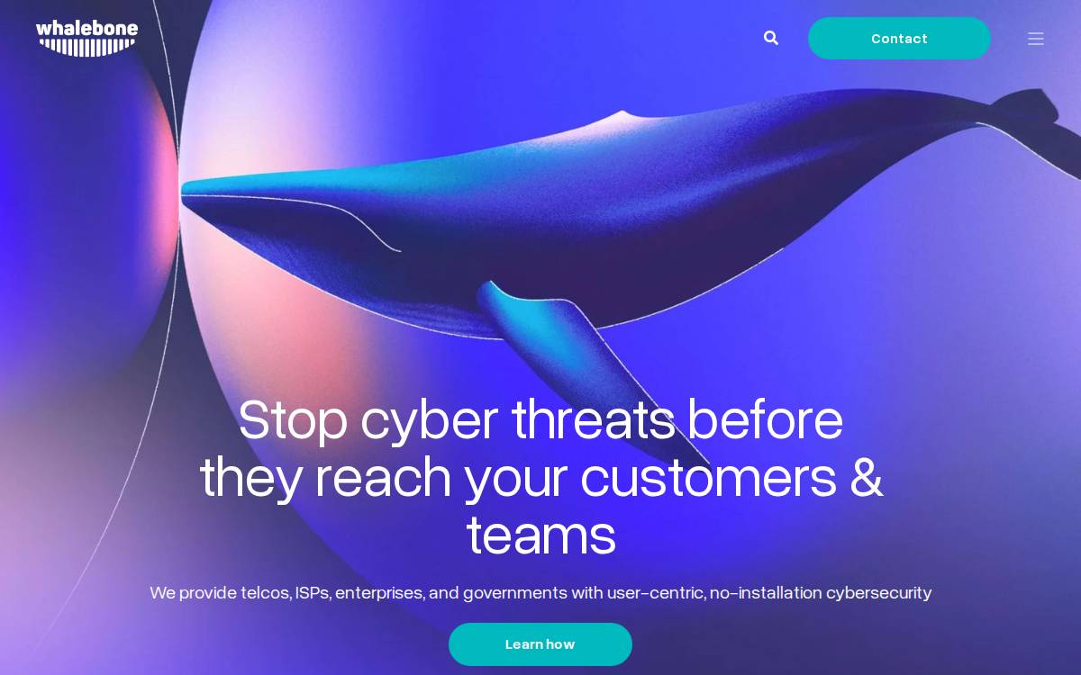 Whalebone website preview