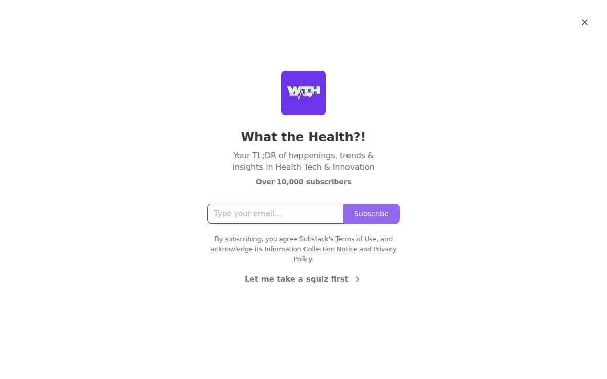 What The Health website preview