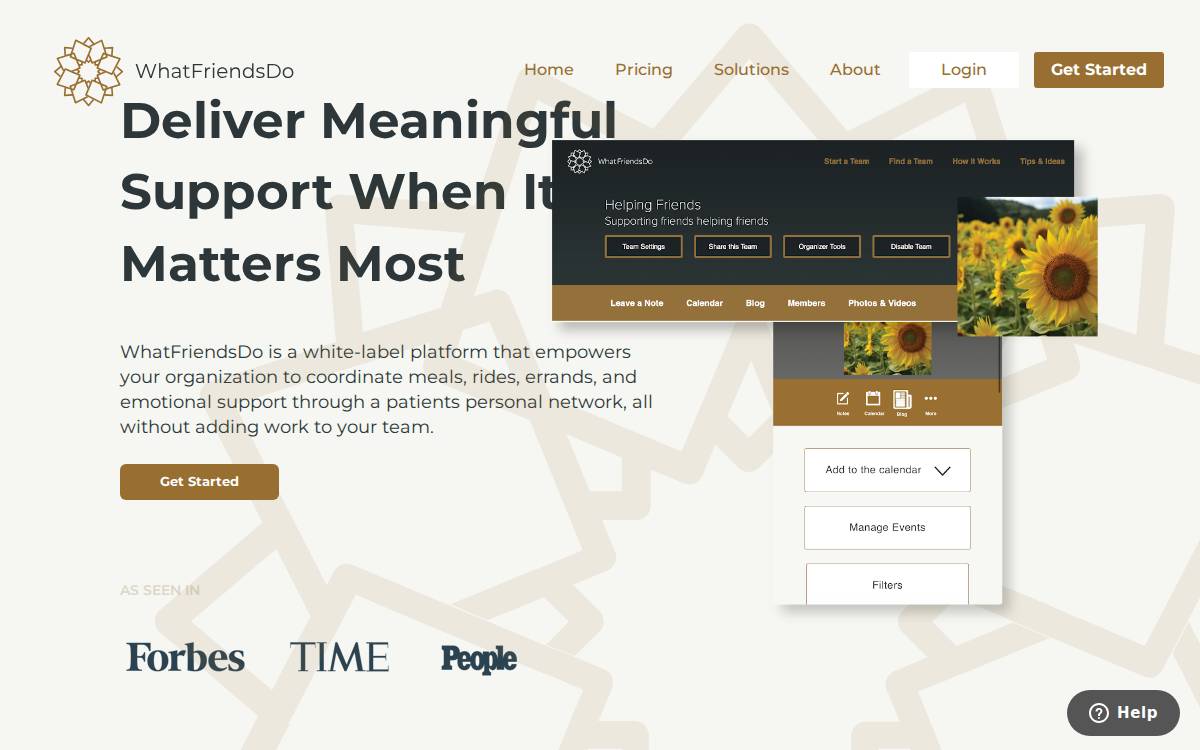 Whatfriendsdo website preview