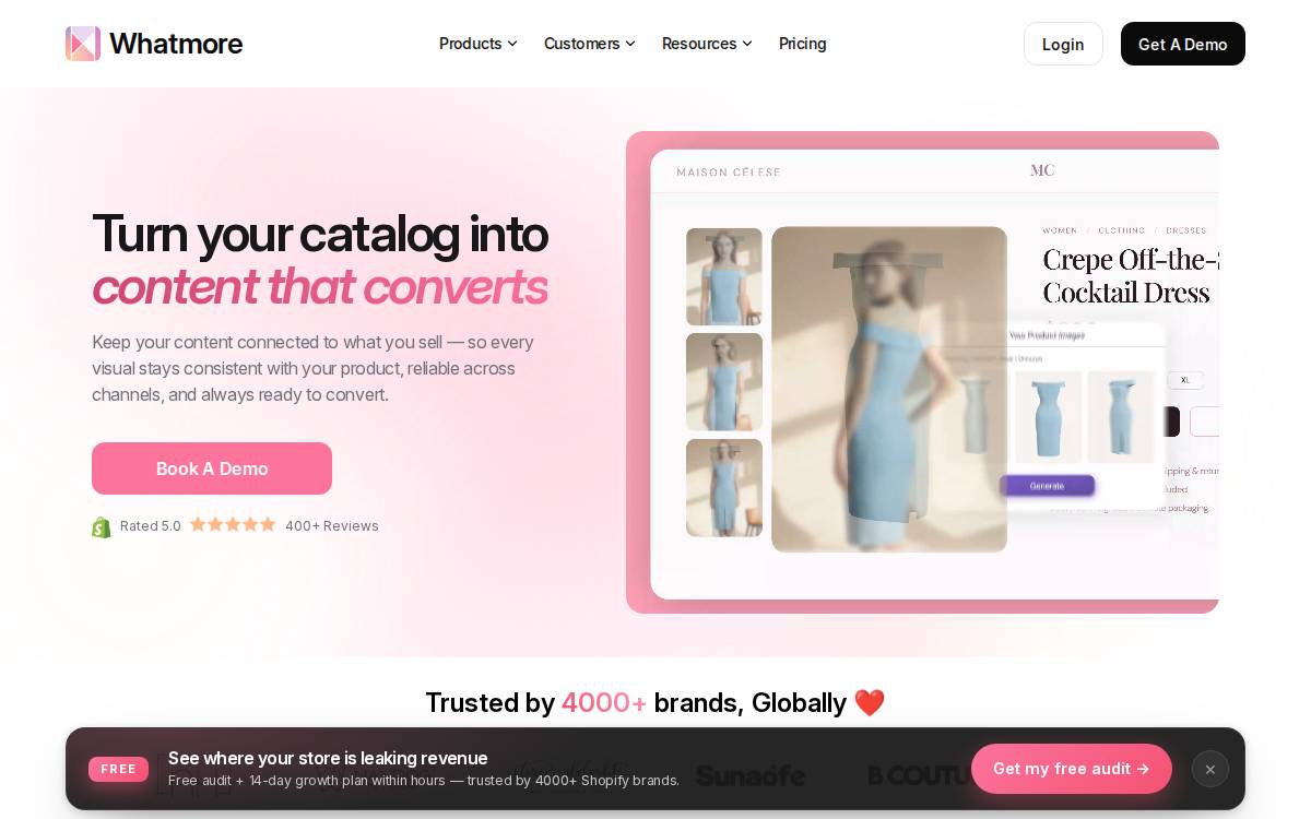 Whatmore website preview