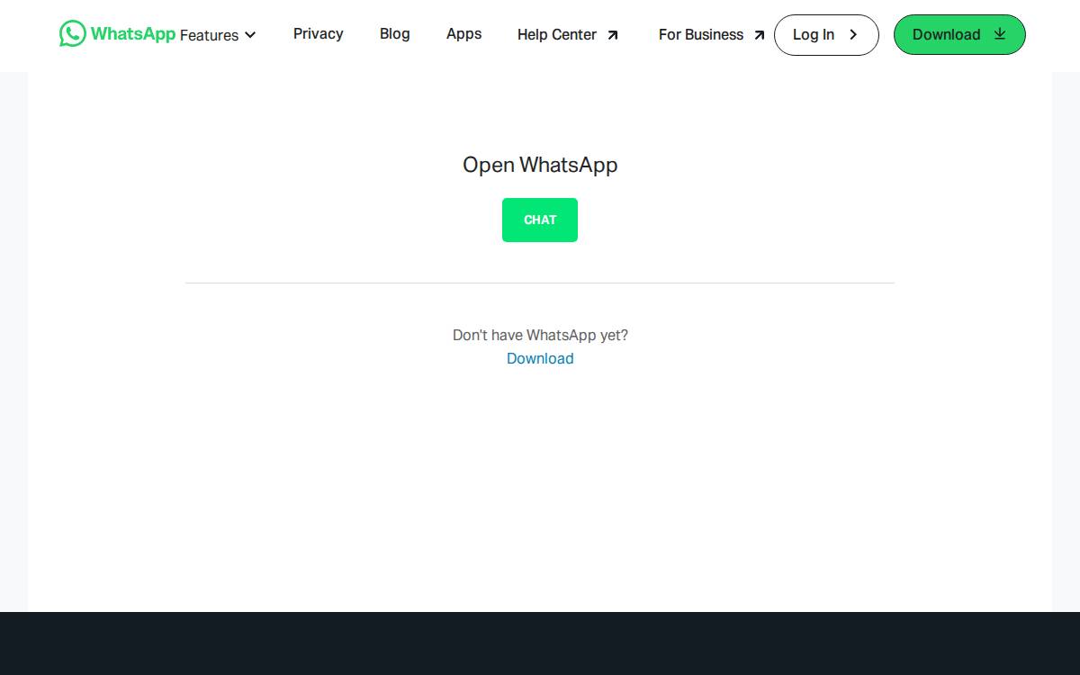 WHATS APP website preview