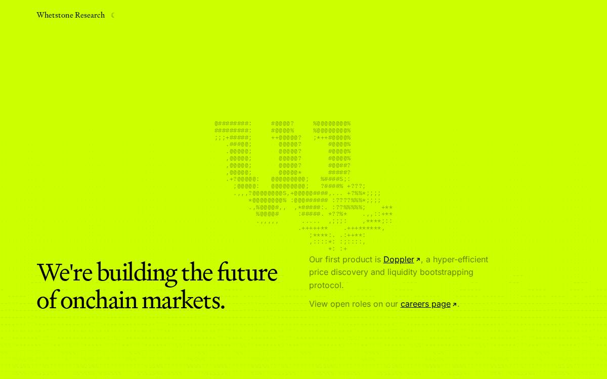 Whetstone Research website preview