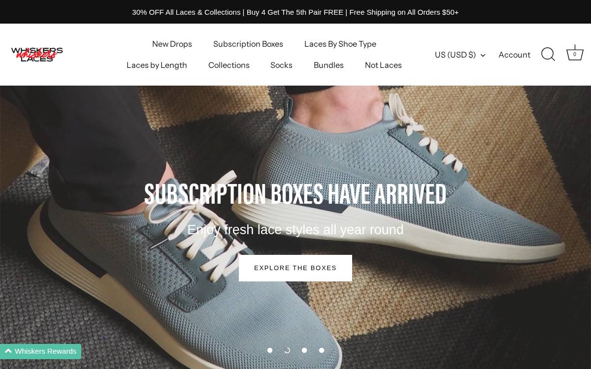 Whiskers website preview