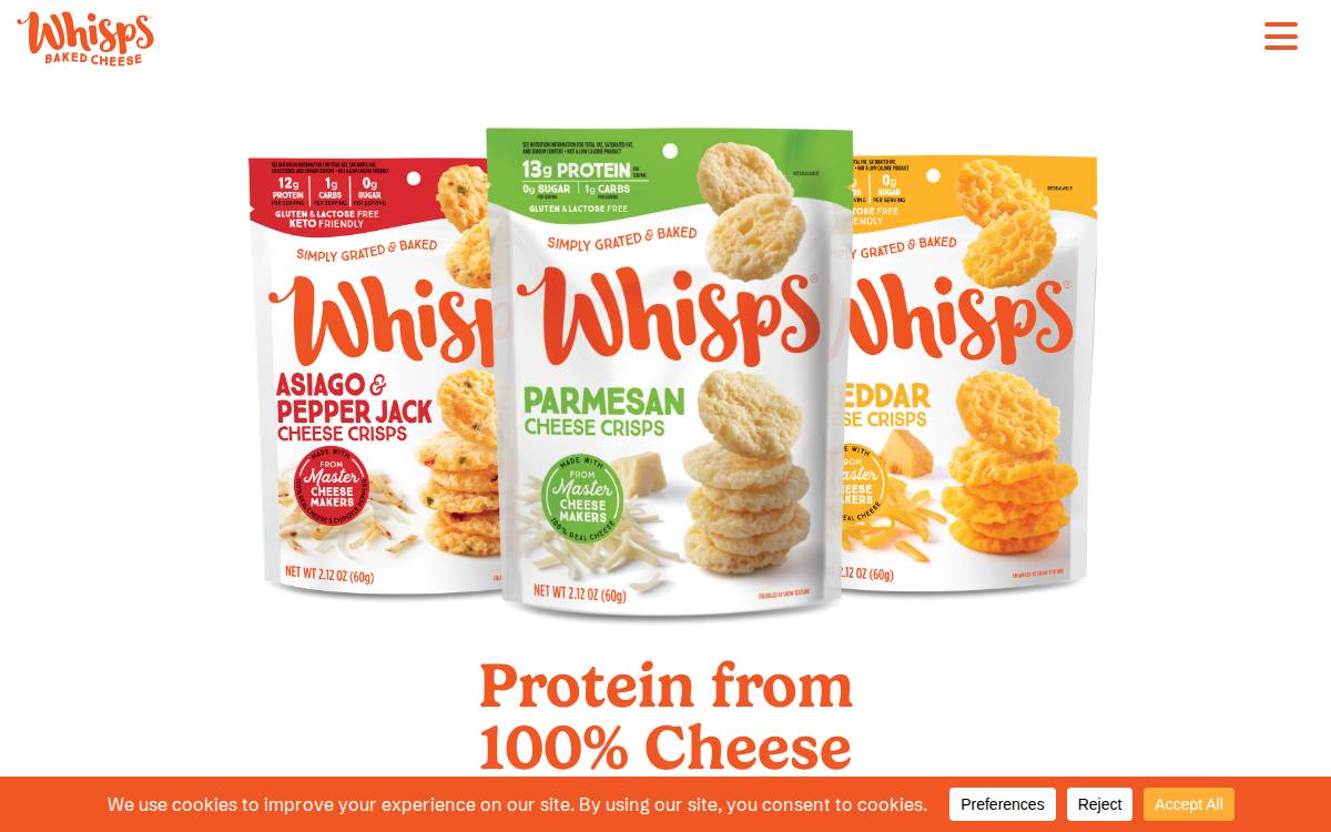Whisps website preview