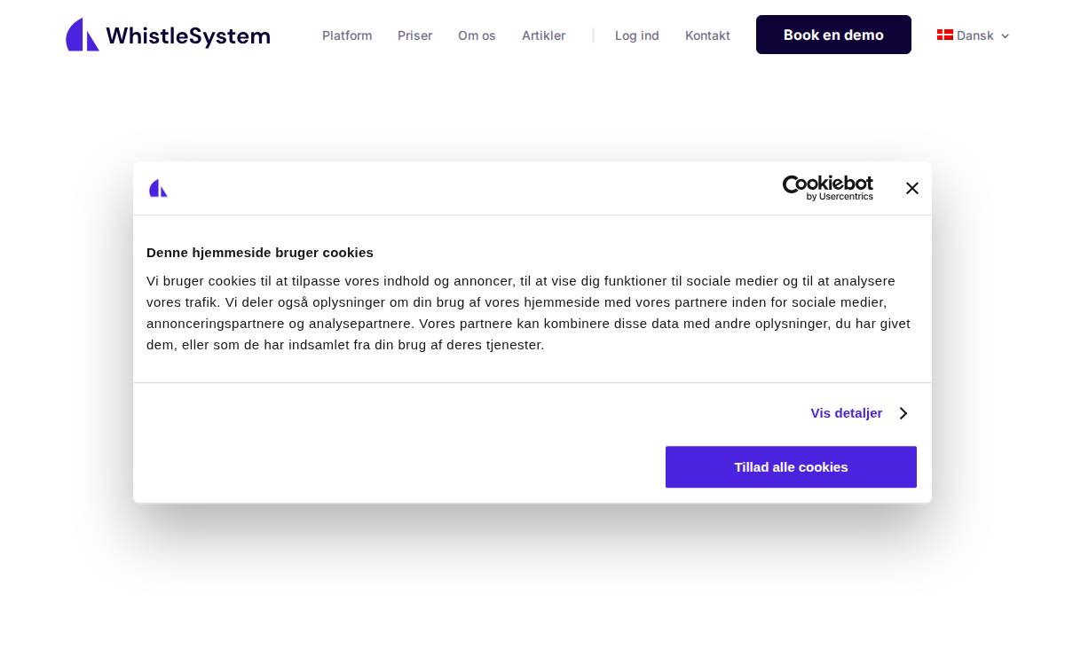 WhistleSystem website preview