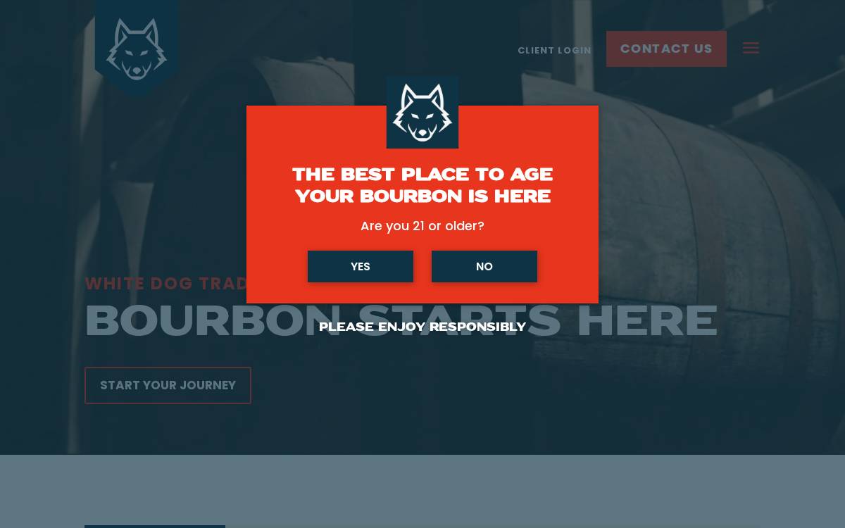 White Dog Trading & Storage website preview