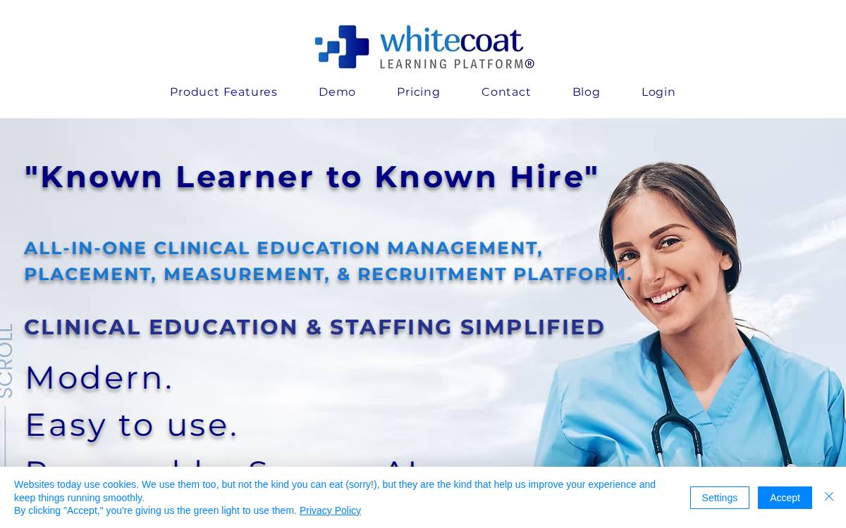 Whitecoat website preview