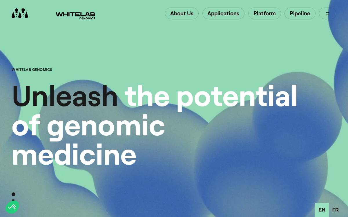 WhiteLab Genomics website preview