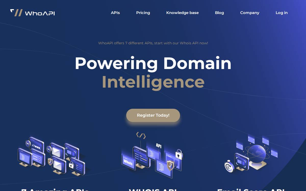 WhoAPI website preview