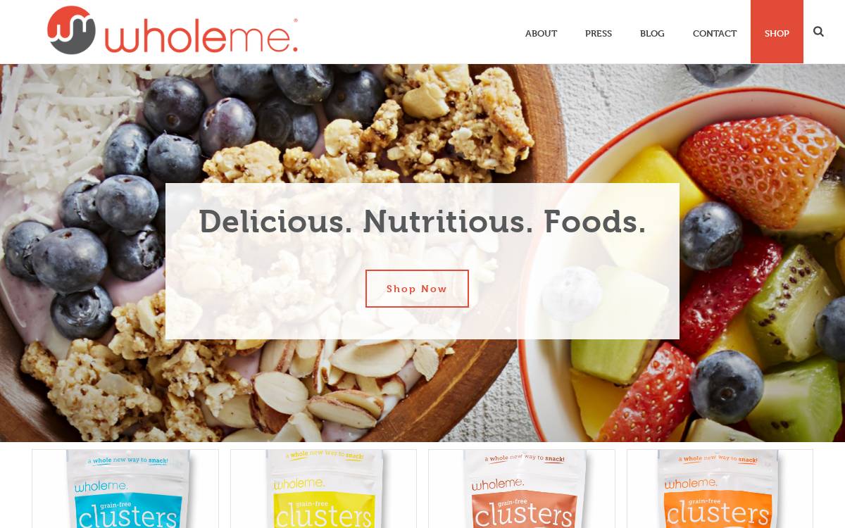 WholeMe website preview