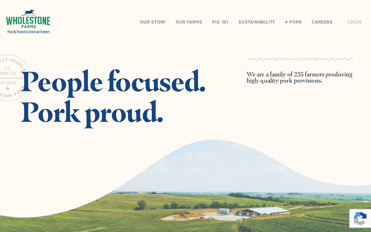 WholeStone Farms I website preview