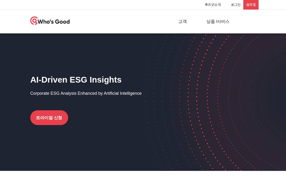 Whosgood website preview