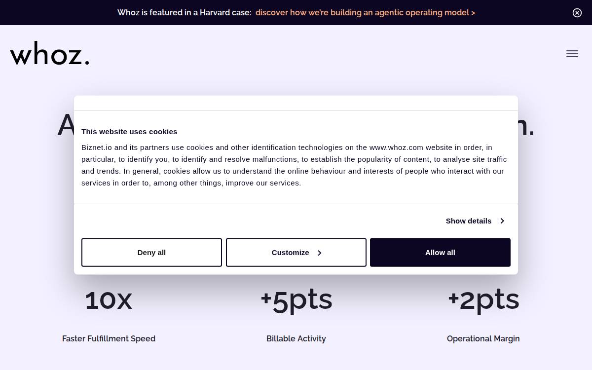 whoz website preview