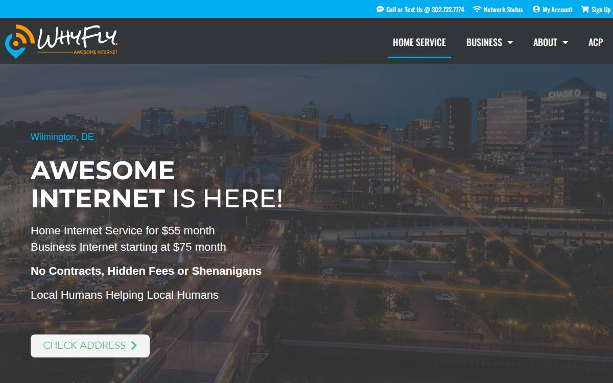 Whyfly website preview