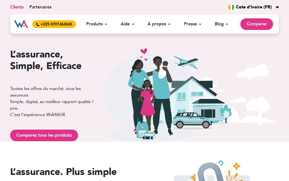 Wiassur website preview