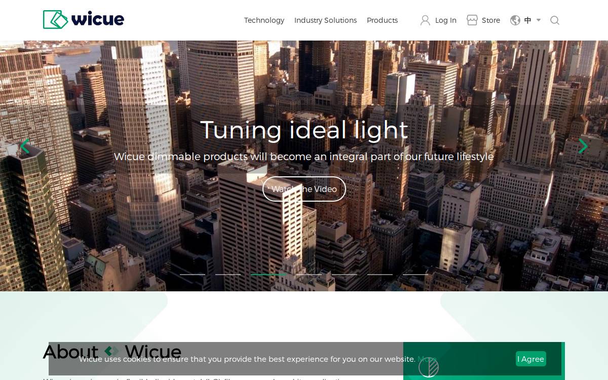 Wicue website preview