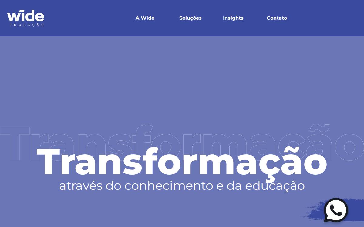 Wide website preview